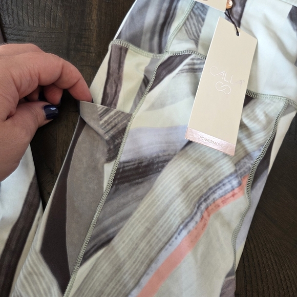 Callia Powermove 7/8 Leggings Women's XS Extra Small "Succulent Green" New - Picture 2 of 12